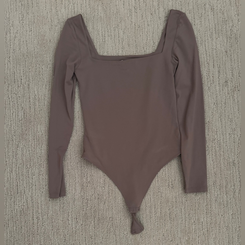 Long Sleeve Brown Bodysuit